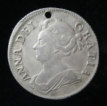 Queen Anne, Silver Shilling, After the Union with Scotland, 1707, O
