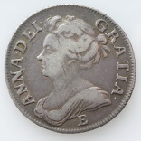 Queen Anne, Silver Crown, SEXTO, After the Union with Scotland, 1707, O