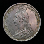 Victoria, Silver Sixpence, Jubilee Bust, 1890, Excellent Example, Obverse