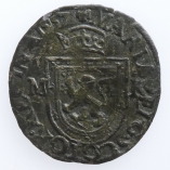 Mary Queen of Scots, First Period (Before Marriage) Plack, Type D, AD 1557, O