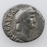 Nero, Silver Denarius, Rome, Jupiter Seated, AD 67-68, Obverse