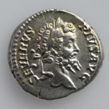 Septimius Severus, AR Denarius, Trophy, AD 202, O