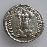 Septimius Severus, AR Denarius, Trophy, AD 202, R