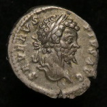 Septimius Severus, Silver Denarius, Emperor Standing, Rome, AD 202-210, O