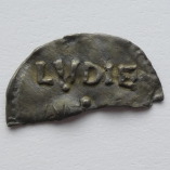 Alfred the Great, Kings of Wessex, Cut Half Penny, Phase III, Two Line Type, London, Ludig, AD 871-899, R