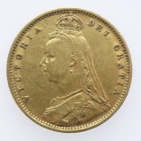Victoria, Gold Half Sovereign, Jubilee Head, Shield Back,1892  O