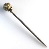Tudor, Silver Gilt, Ball-Headed Dress Pin, Circa 1500-1600 AD
