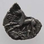 Catavellauni, Silver Unit, Puckeridge Bird Hare, 50-20 BC, VERY RARE, R
