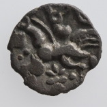 Dobunni, Uninscribed Issue, Silver Unit, Cotswold Eagle Head Type B, 50 BC - AD 50, R