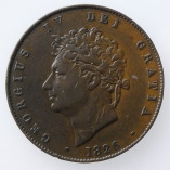 George IV Copper Halfpenny, 1826, O