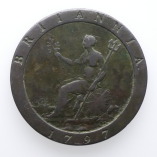 George III Copper 'Cartwheel' Penny, Second Issue, Soho Mint, 1797, R
