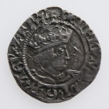 Henry VIII, Silver Halfgroat, Second Coinage, Archbishop Warham, Canterbury Mint, Uncertain MM (121), 1526-1532, O