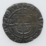 Henry VIII, Silver Halfgroat, Second Coinage, Canterbury Mint, Arch. Wareham, Cross Patonce MM R
