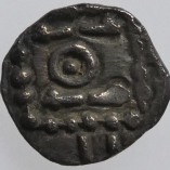 Anglo Saxon, Silver Continental Sceat, Primary Quilled Crescent Porcupine Series E, Type G, AD 695-740, R