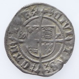 Henry VIII, Silver Halfgroat, Second Coinage, Archbishop Warham, Canterbury Mint, Cross Patonce MM, 1526-1532, R