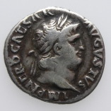 Nero, Silver Denarius, Salus Seated, AD 66-67 Obverse
